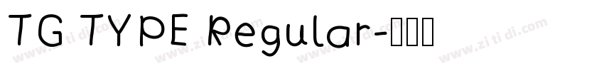 TG TYPE Regular字体转换